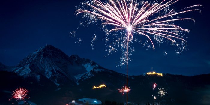 New Year's Eve in the mountains in Italy