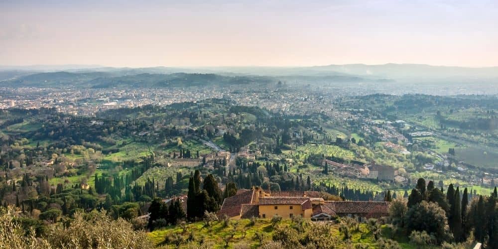 Fiesole vista panoramica Firenze